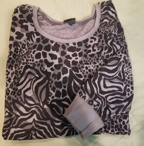Torrid Mixed Animal Print Sweatshirt